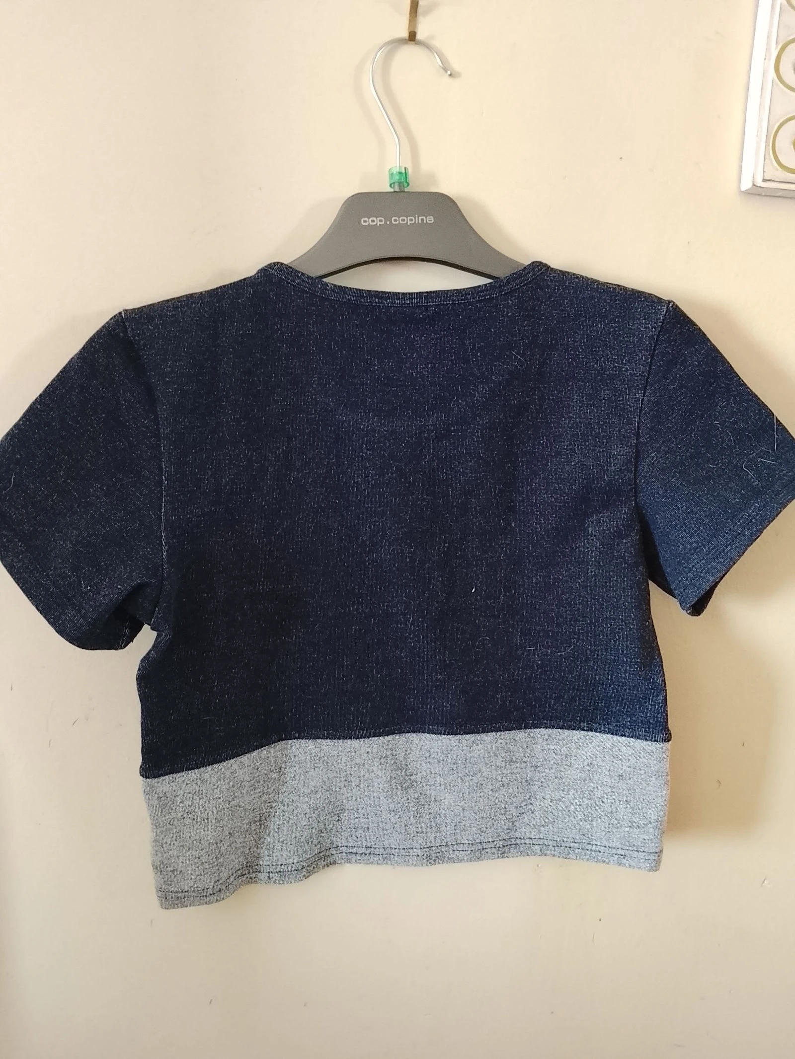 🏖️ Maat 16 jaar Korte top met jeans-effect en borduursels independante boetiek 🏖️ – photo 2